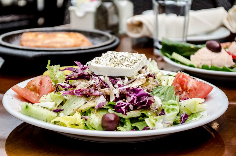 Greek salad fresh at dewey